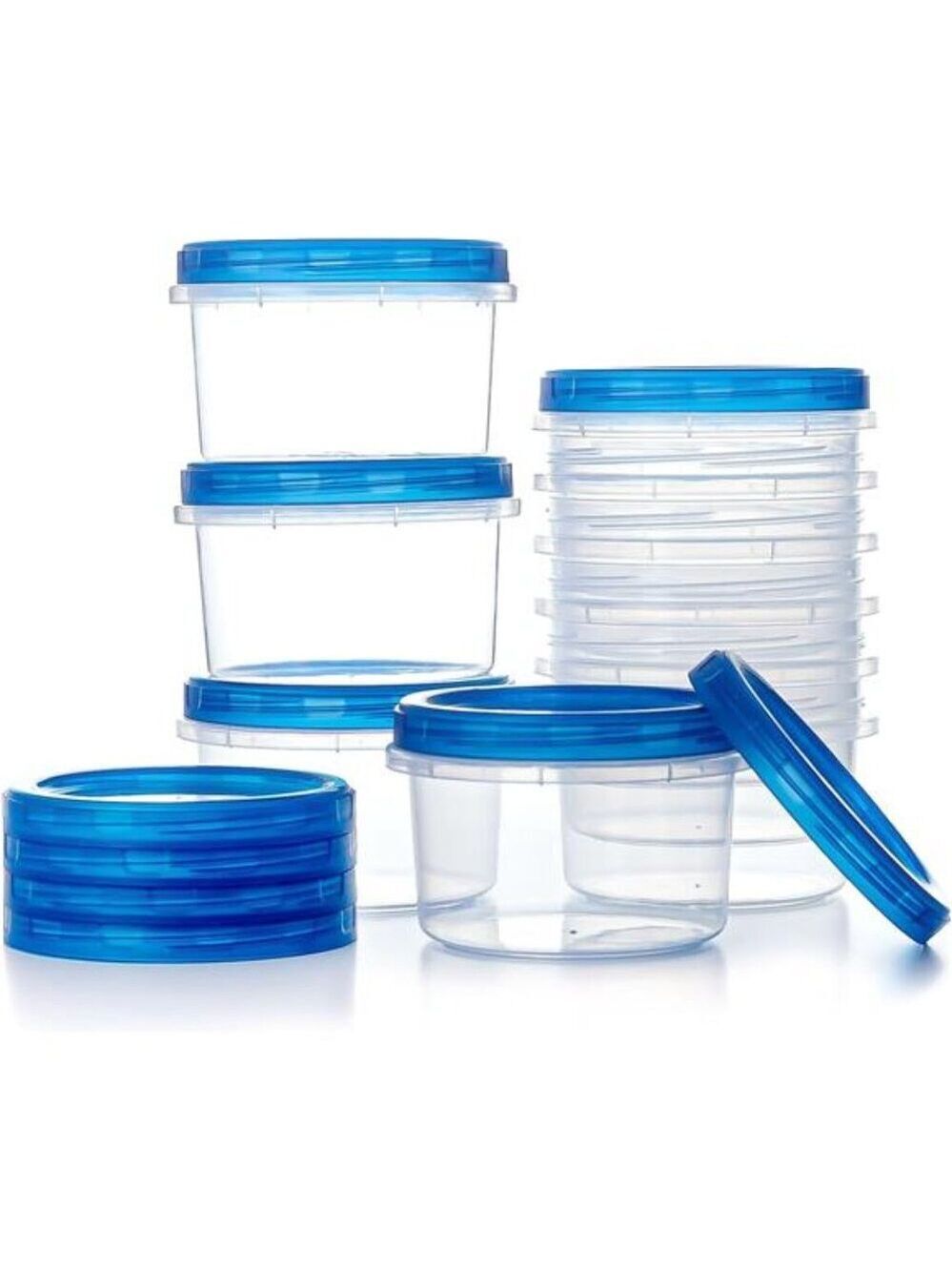 Freezer Storage Containers 10 Pack 16 Oz Airtight Stackable Meal Prep Food